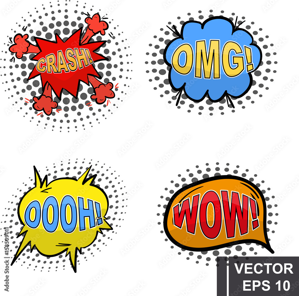 Set of cartoon clouds. Icon isolated on white background. Set of cartoon clouds. Icon isolated on white background.
