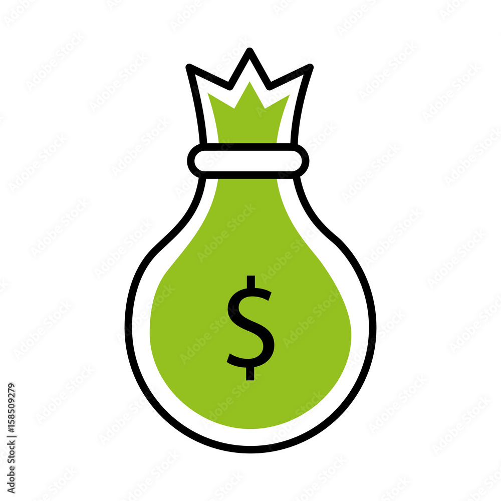 money bag isolated icon vector illustration design money bag isolated icon vector illustration design