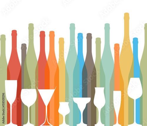 Glasse to alcohol vector