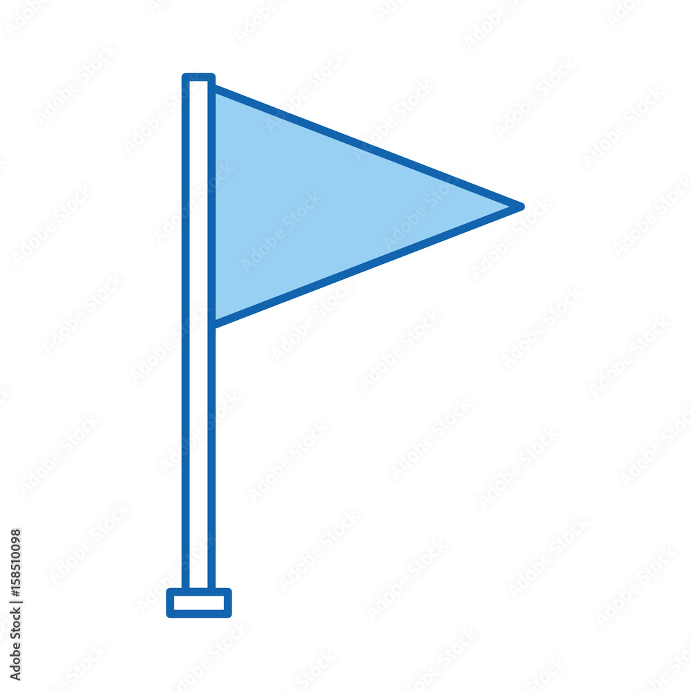 flag pointer isolated icon vector illustration design