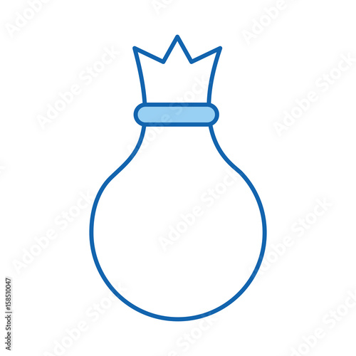 money bag isolated icon vector illustration design