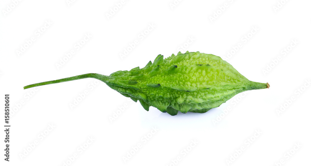 Fototapeta premium Bitter gourd isolated on white background