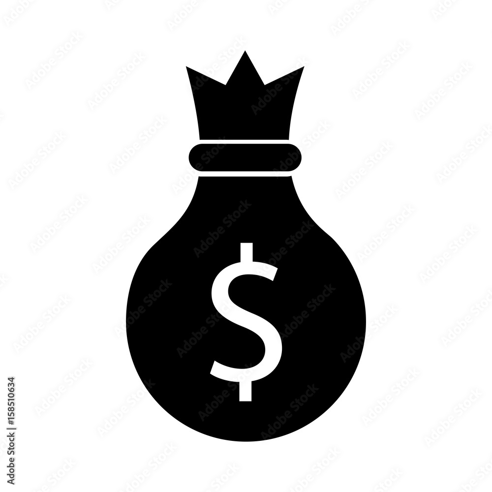 money bag isolated icon vector illustration design money bag isolated icon vector illustration design