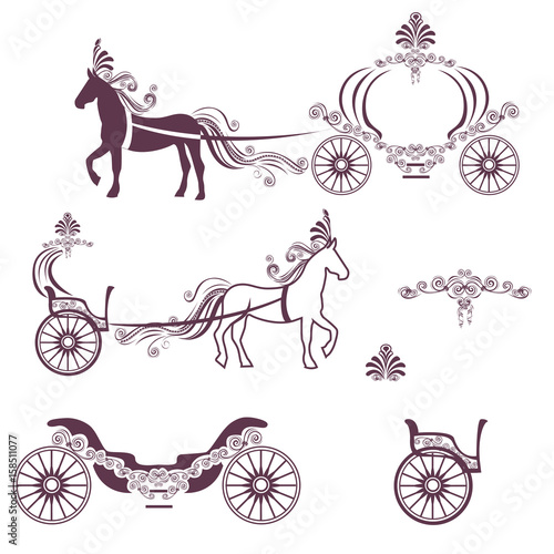 Horse with a carriage