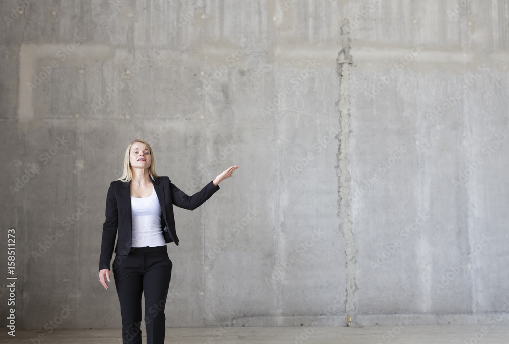 Young businesswoman presenting ideas. Young businesswoman presenting ideas.