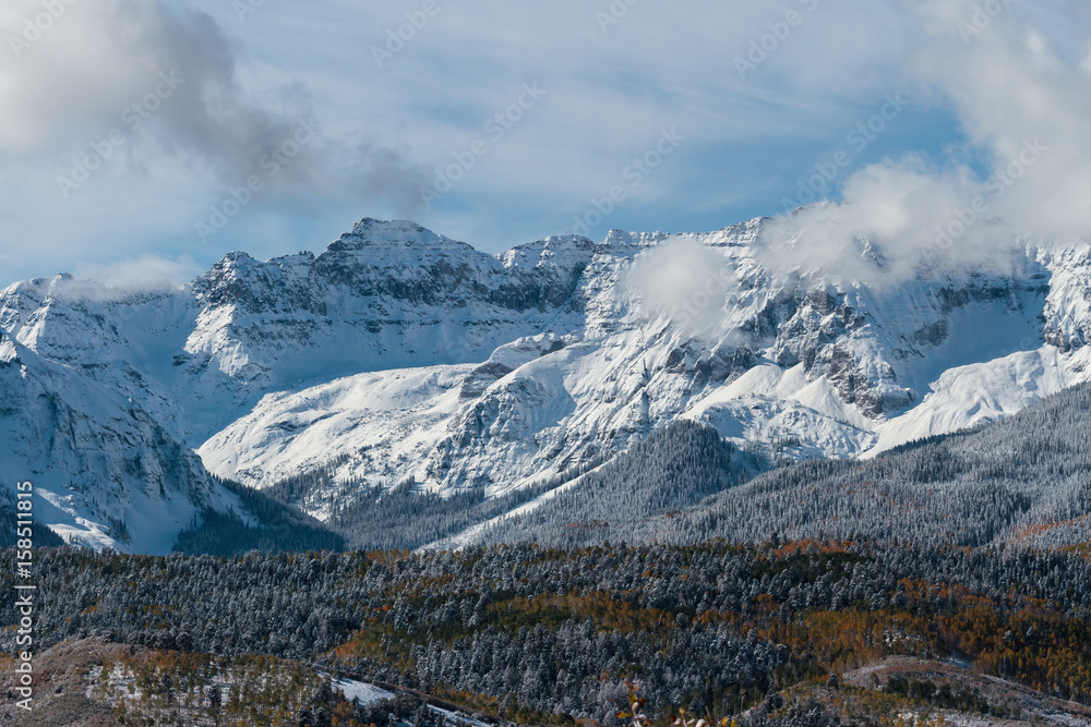 Autumn Scenery in the Rocky Mountains of Colorado.