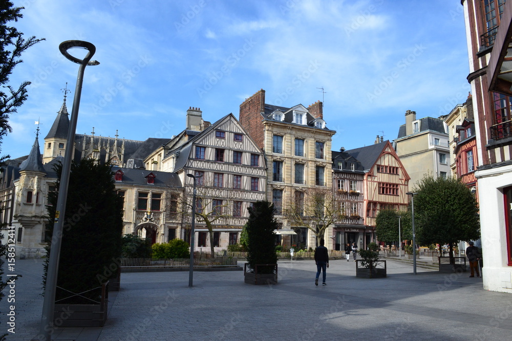 Place de la Pucelle, Rouen, Normandie