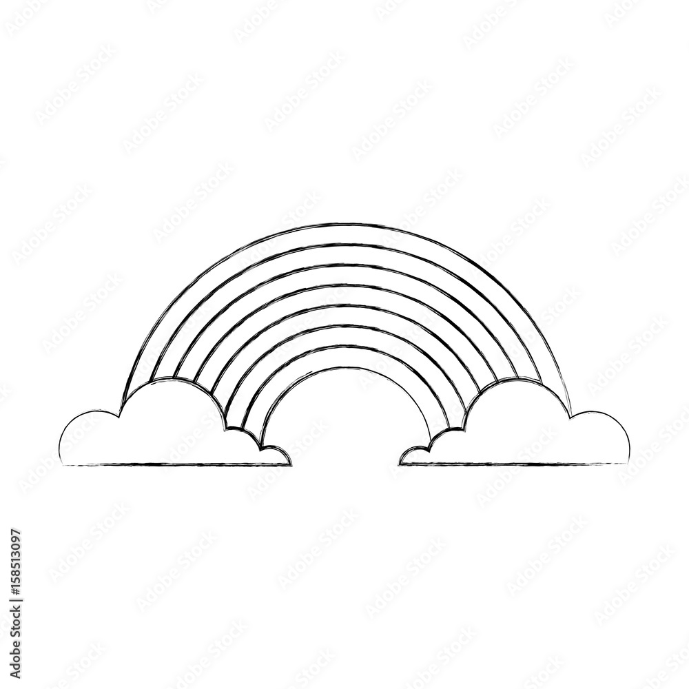 cute fantacy rainbow icon vector illustration design cute fantacy rainbow icon vector illustration design