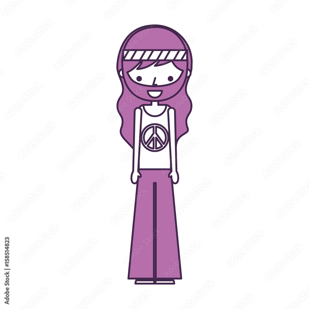 man hippie lifestyle character vector illustration design man hippie lifestyle character vector illustration design