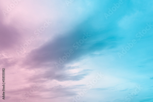 Beautiful of colorful sky with white cloud for texture background. Concept idea background.