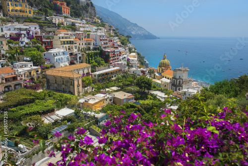 picturesque view of Positano, Amalfi Coast, Italy
