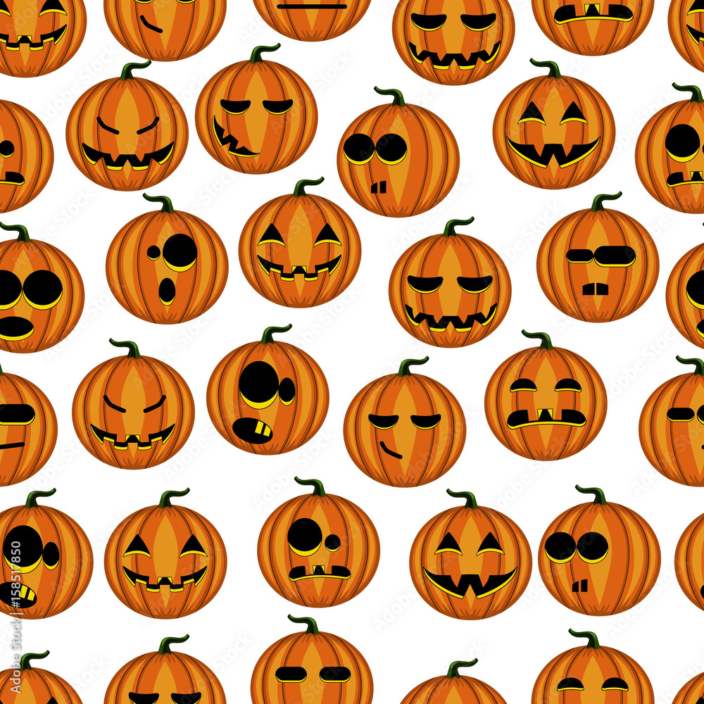 Seamless pattern pumpkins Seamless pattern pumpkins