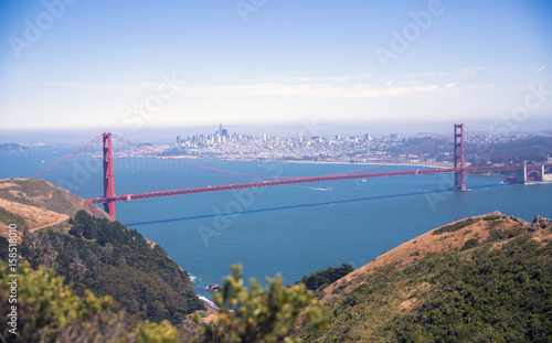 Golden Gate Bridge from the mountain