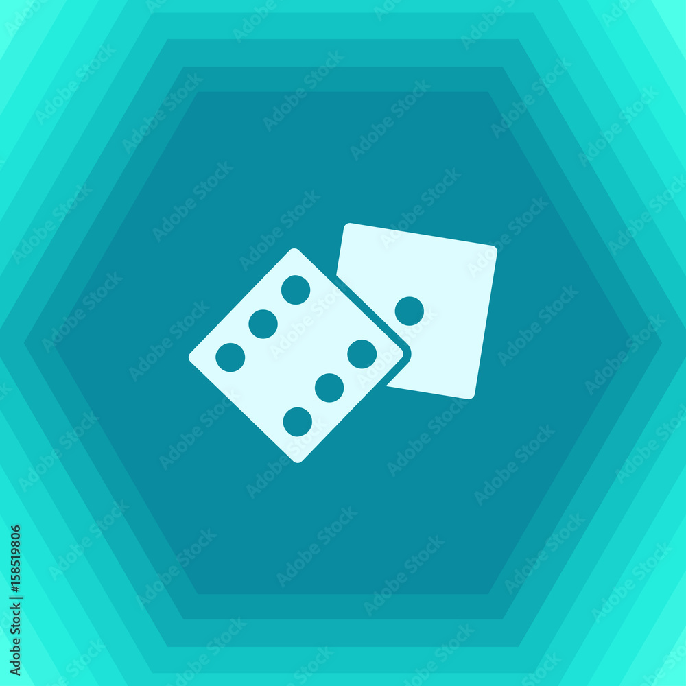 Vector dice icon Vector dice icon