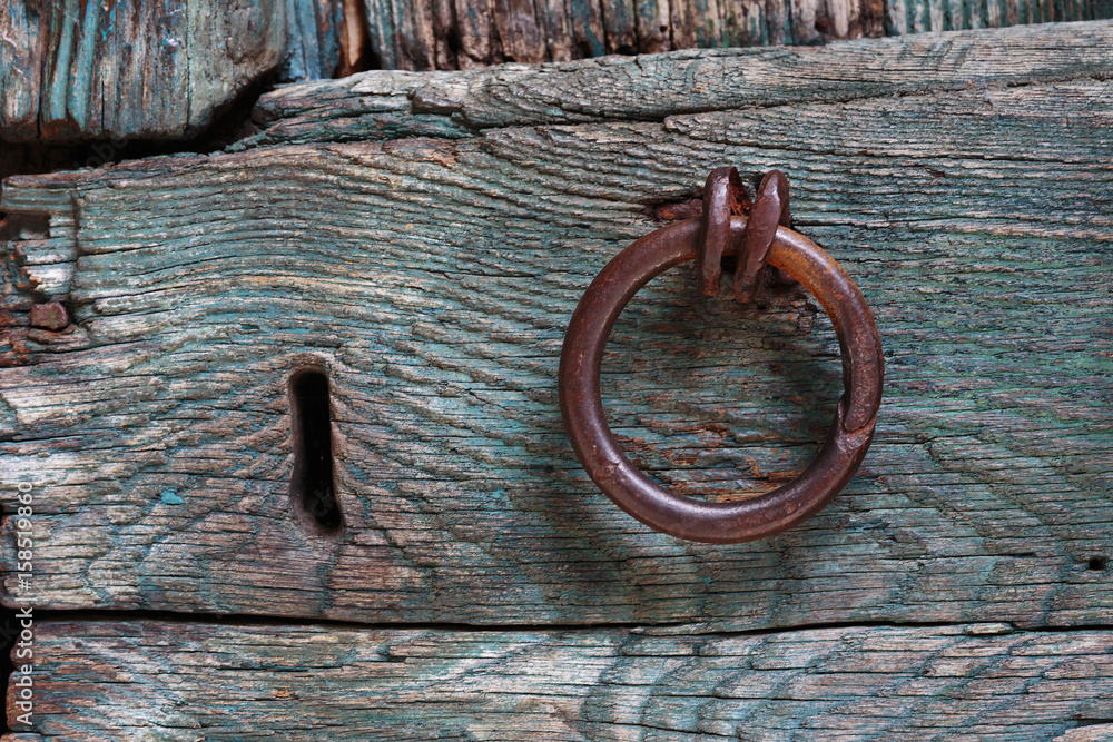 Old rusty doorknob