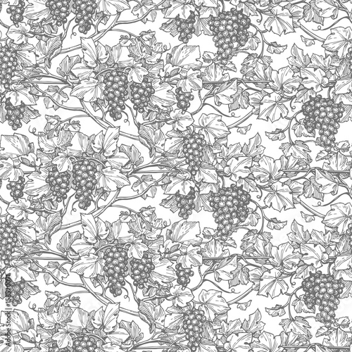 Seamless pattern with vine.