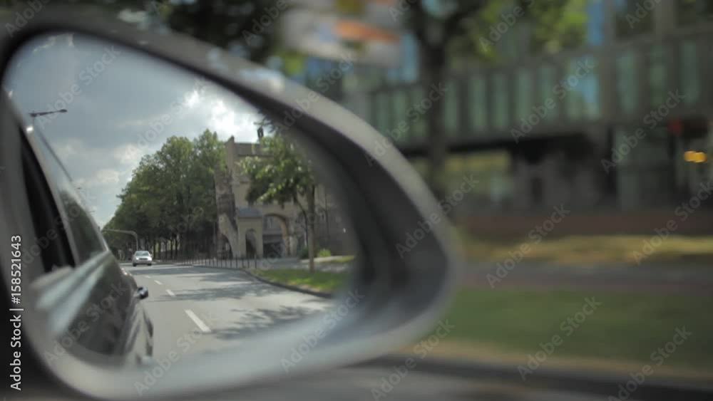 Rear View through Back Mirror Rear View through Back Mirror