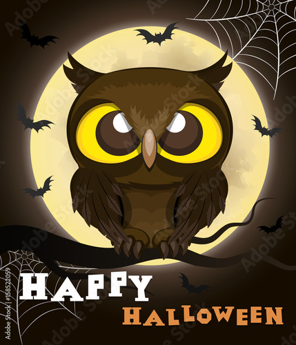 Halloween poster owl