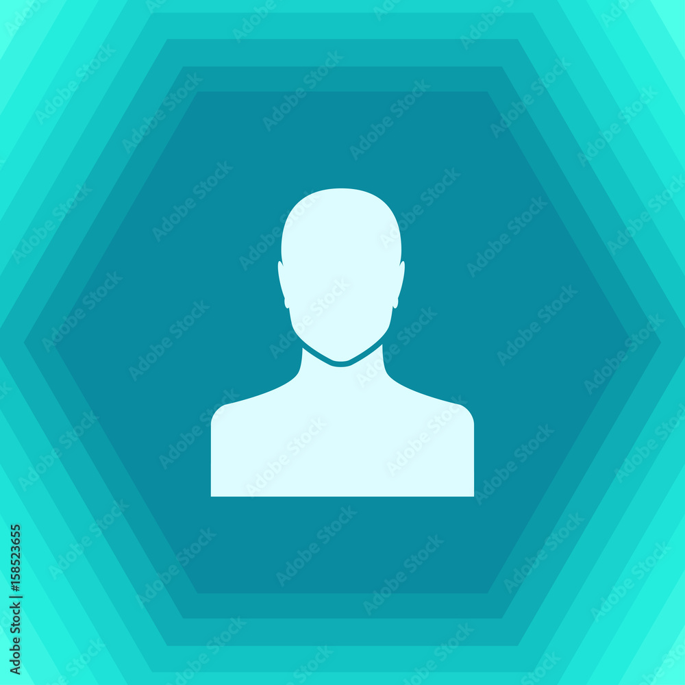 User icon of man in business suit. 