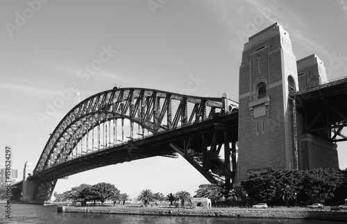 View of the Harbour Bridge and the Opera House in Sydney, Australia
