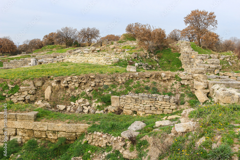 Holy Place of the Ruins in Troy Turkey