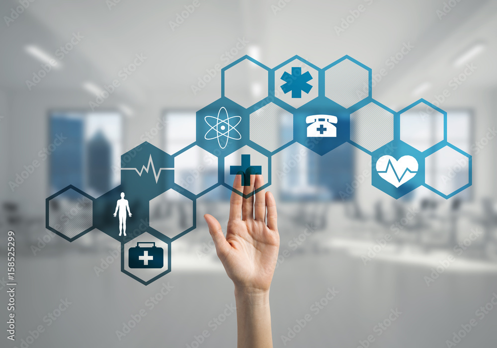 Innovative technologies for science and medicine in use by female doctor or scientist Innovative technologies for science and medicine in use by female doctor or scientist