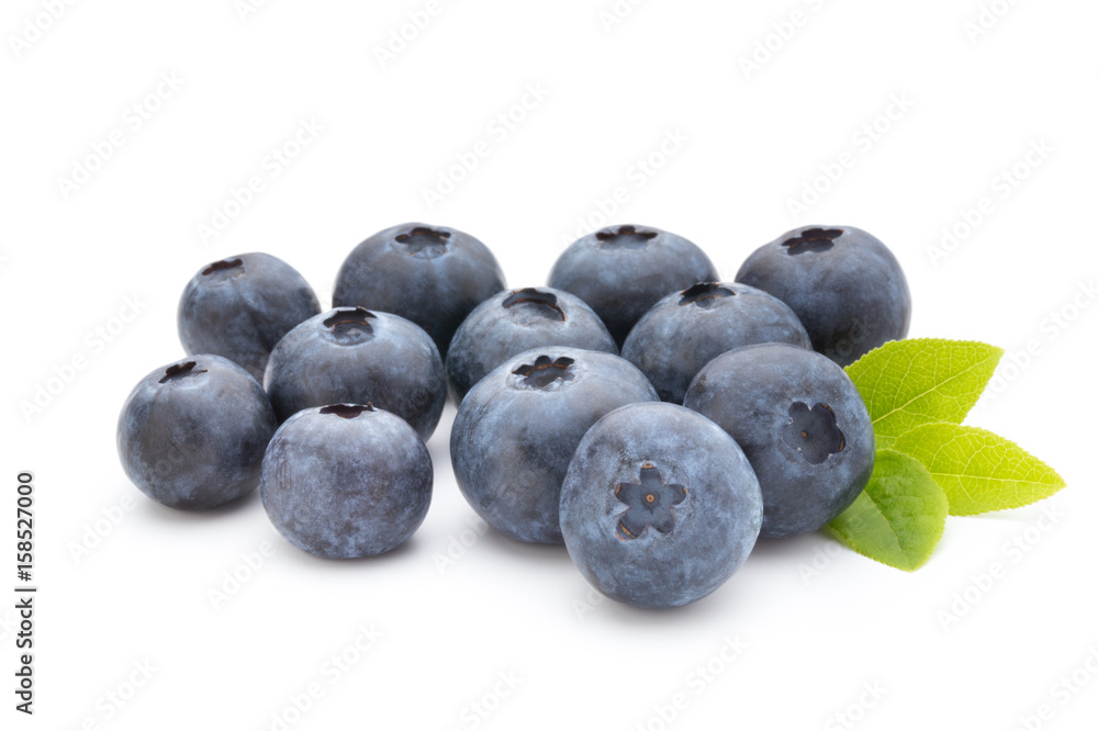 Fresh blueberries on a white background. Fresh blueberries on a white background.