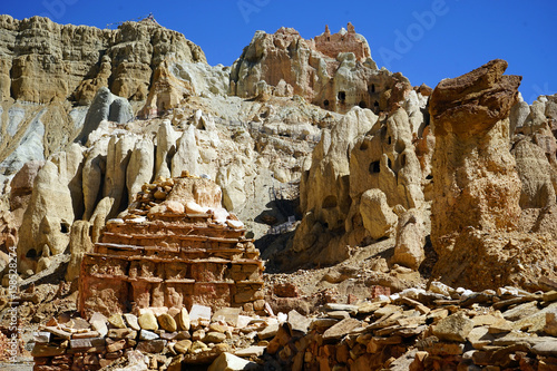 Stupa in valley photo