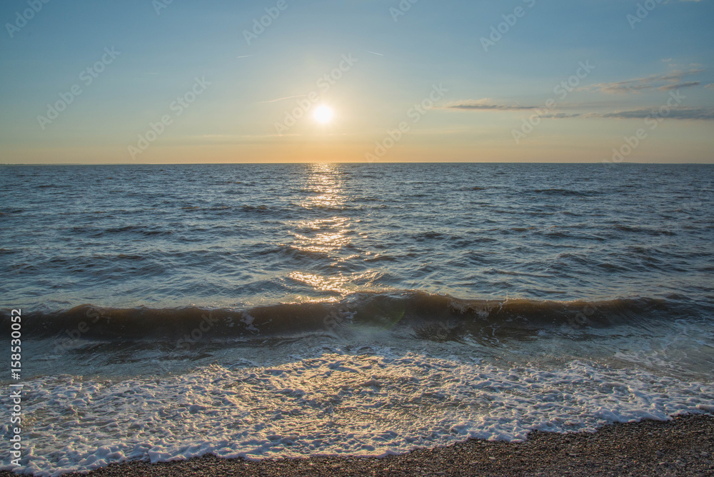 Fototapeta premium Plage de l'Houmeau crépuscule