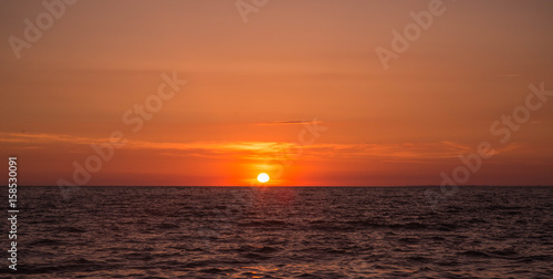 Coucher de soleil plage de l Houmeau 