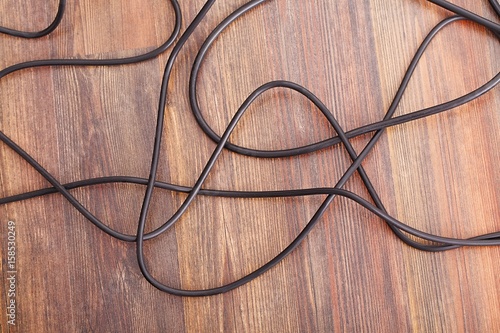 Cables on the floor