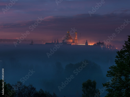 Voskresenskiy New Jerusalem monastery in city the Istra in the early morning. Moscow region. Russia.