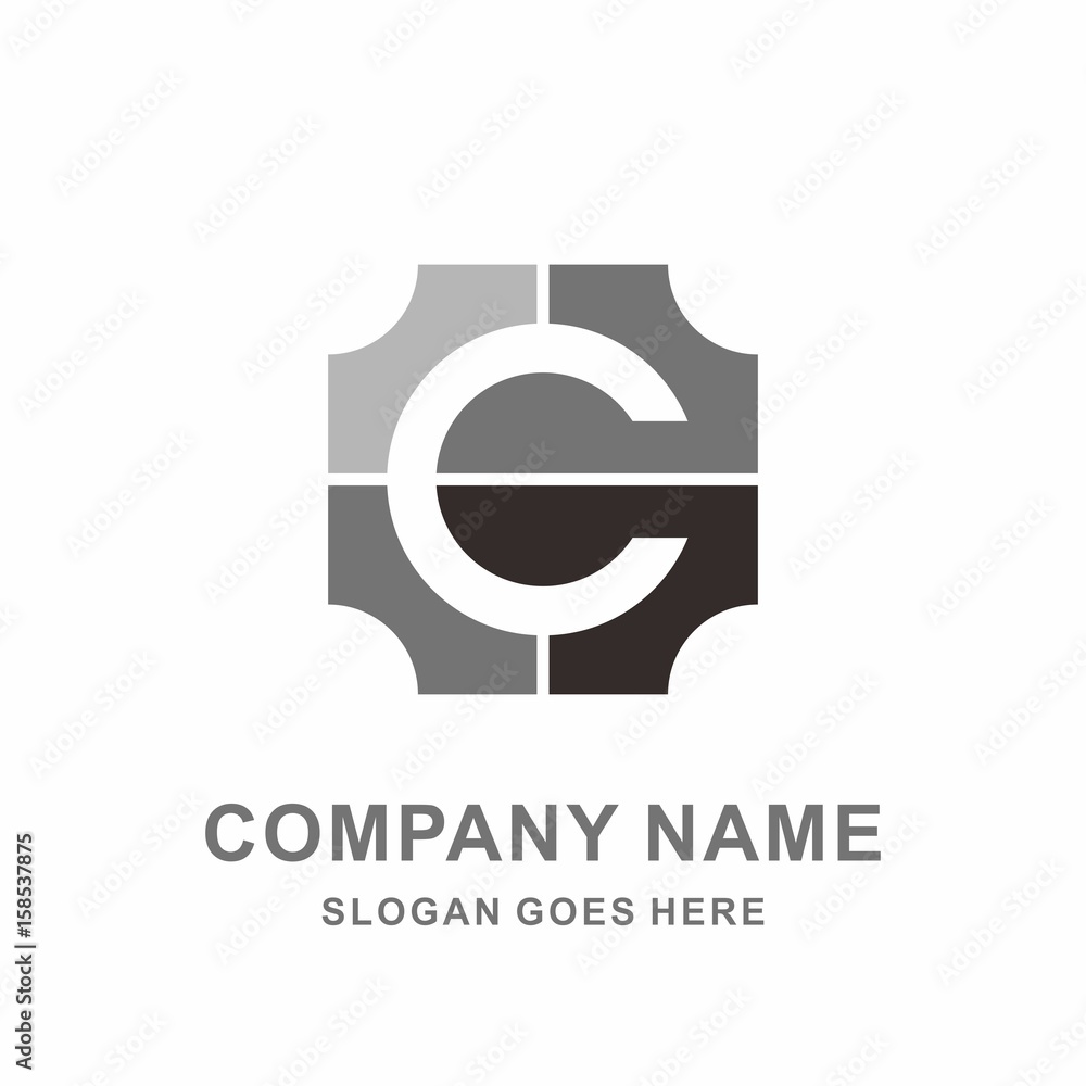 Monogram Letter C Geometric Square Circle Architecture Interior Construction Business Company Stock Vector Logo Design Template Monogram Letter C Geometric Square Circle Architecture Interior Construction Business Company Stock Vector Logo Design Template