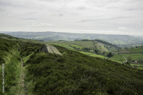 Obraz na płótnie WZGÓRZA, STONE EDGE, PEAK DISTRICT NATIONAL PARK, UK w salonie