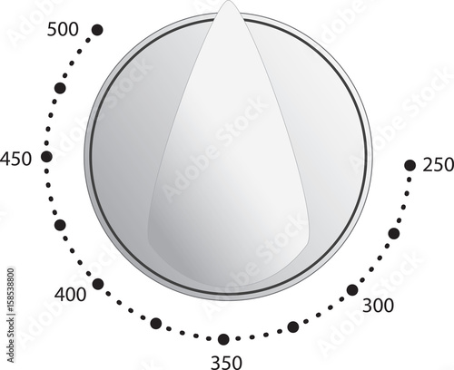 Oven Dial Vector