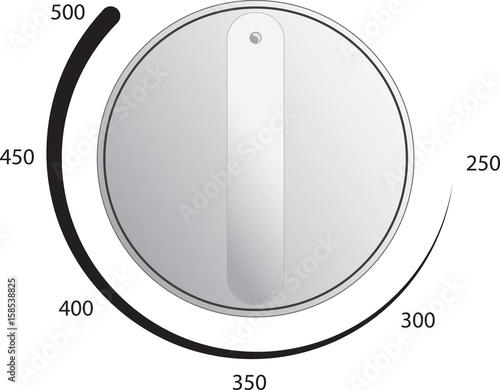 Oven Dial Vector