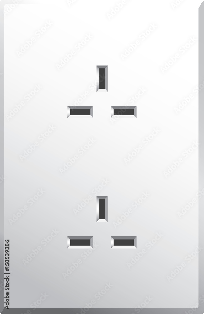 Obraz premium Power Outlet Vector