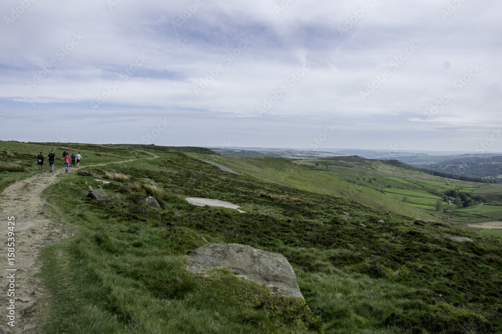 SZLAK TURYSTYCZNY, STONE EDGE, PEAK DISTRICT, UK
