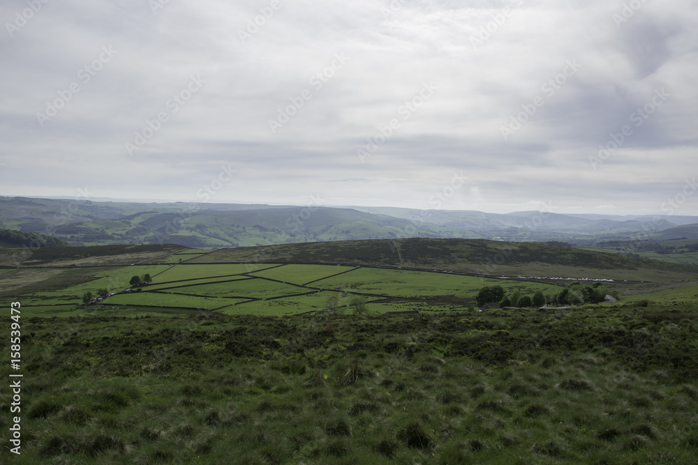KRAJOBRAZ, PEAK DISTRICT, STONE EDGE, WIELKA BRYTANIA