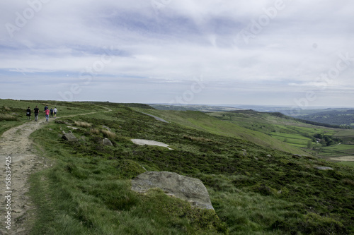 Obraz na płótnie SZLAK TURYSTYCZNY, STONE EDGE, PEAK DISTRICT, UK w salonie