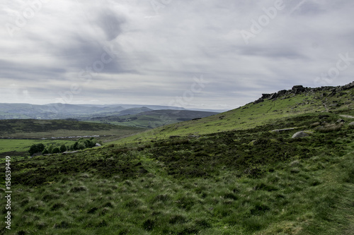 Obraz na płótnie PEAK DISTRICT NATIONAL PARK, BAMFORD, STONE EDGE, WIELKA BRYTANIA w salonie
