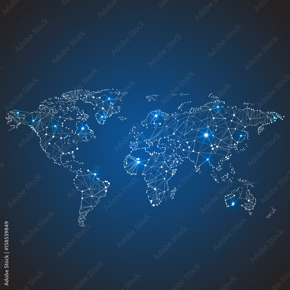 Global network design illustration