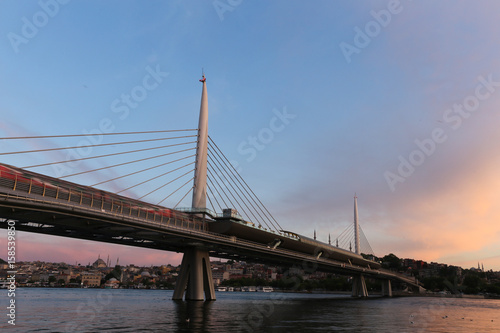 Golden Horn Metro Bridge in Istanbul, Turkey © EvrenKalinbacak