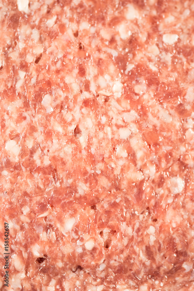 Closeup macro minced meat abstract food background Closeup macro minced meat abstract food background