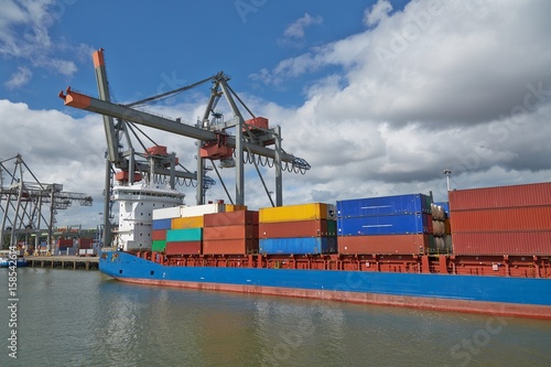 Container Ship in Port