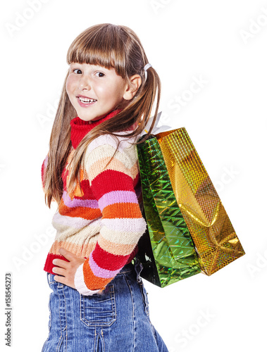 Girl with presents