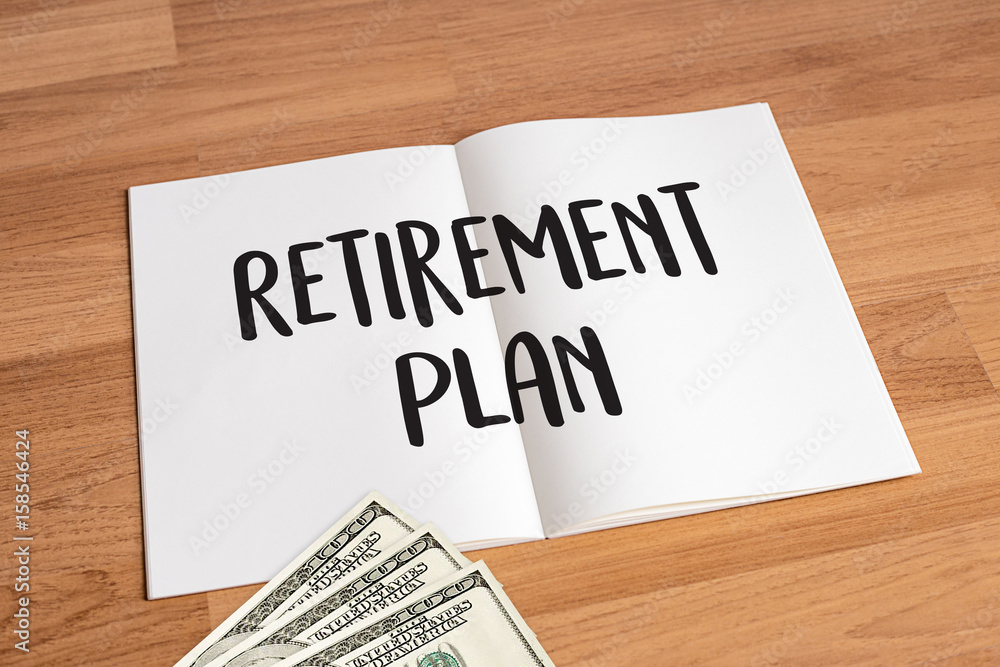 Retirement Plan time to money saving for retirement concept Retirement Plan time to money saving for retirement concept