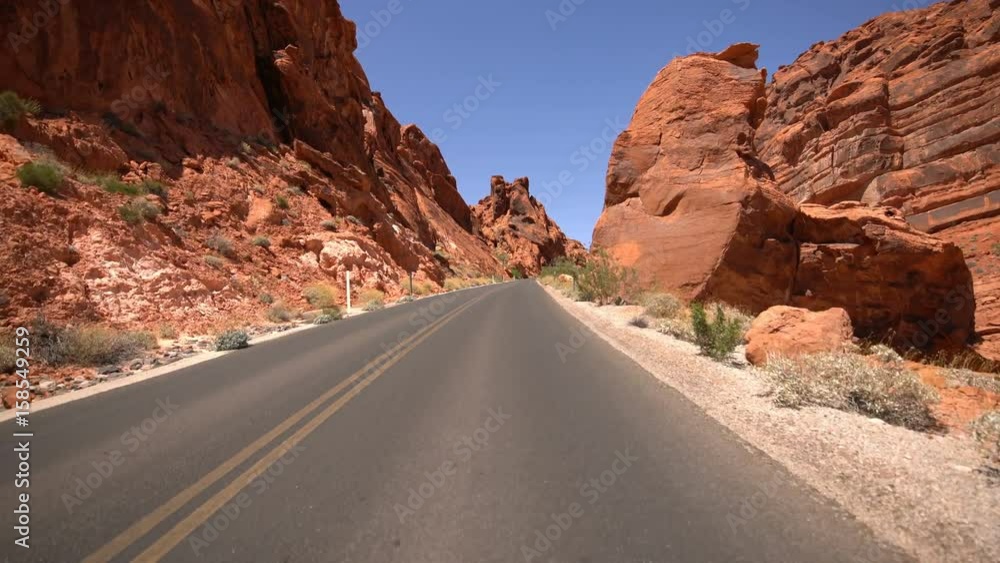 Valley of Fire Time Lapse Driving 01 Desert Highway Valley of Fire Time Lapse Driving 01 Desert Highway