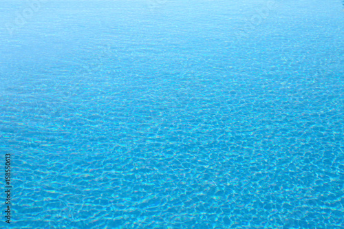 Blue pool water