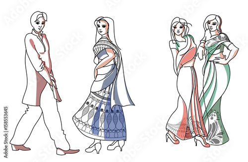 Indian fashion set